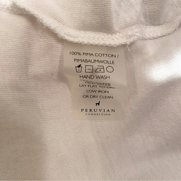 Peruvian Connection Barbados Pima Cotton Tunic Size Medium - Picture 7 of 7